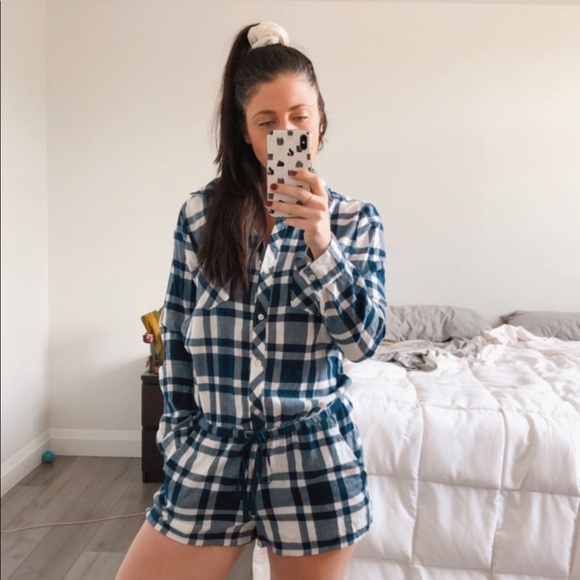 aerie Pants - Cute Plaid Aerie Onesie